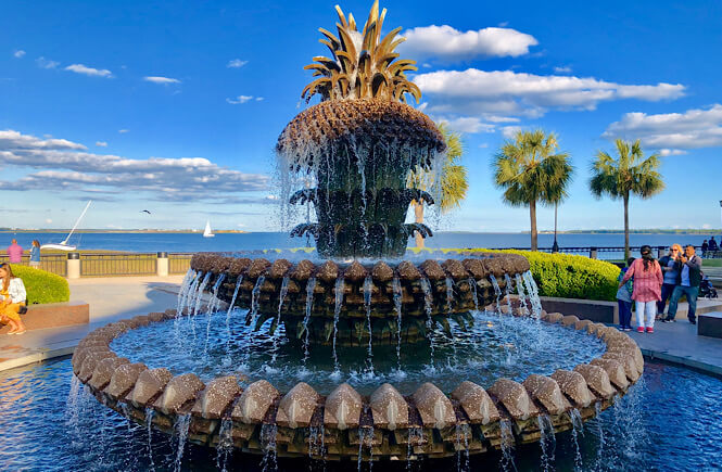 Pineapple Fountain Charleston 