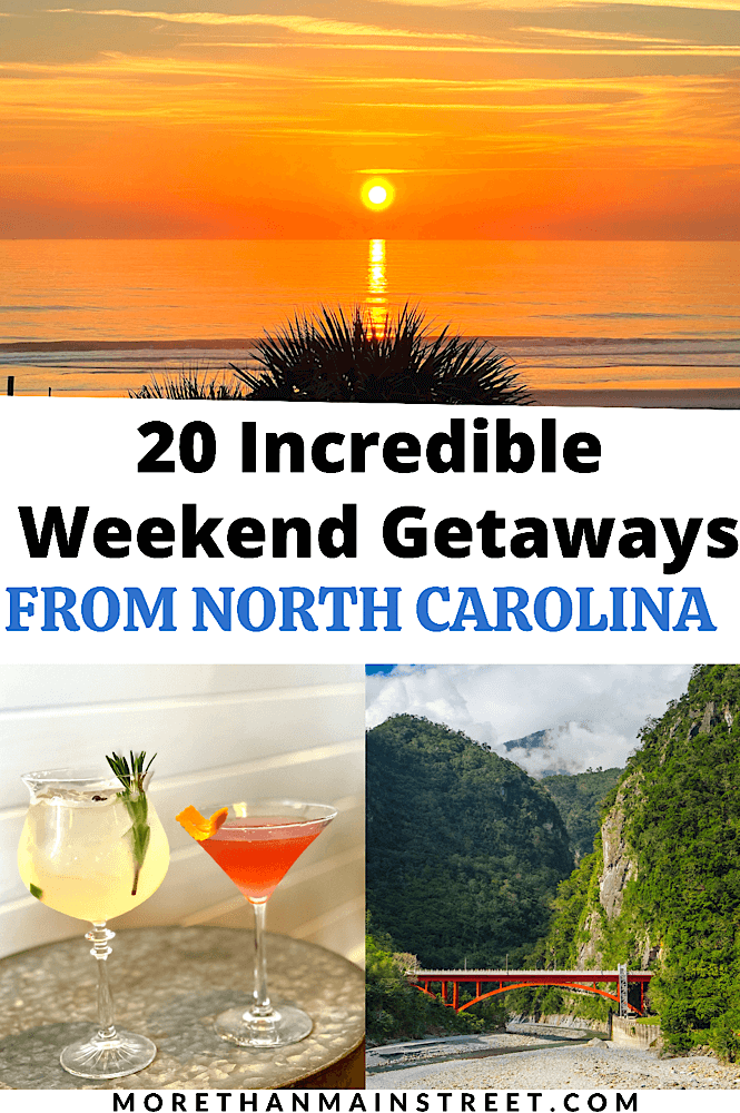 20 Incredible weekend trips from Raleigh featured by top NC travel blog, More than Main Street.